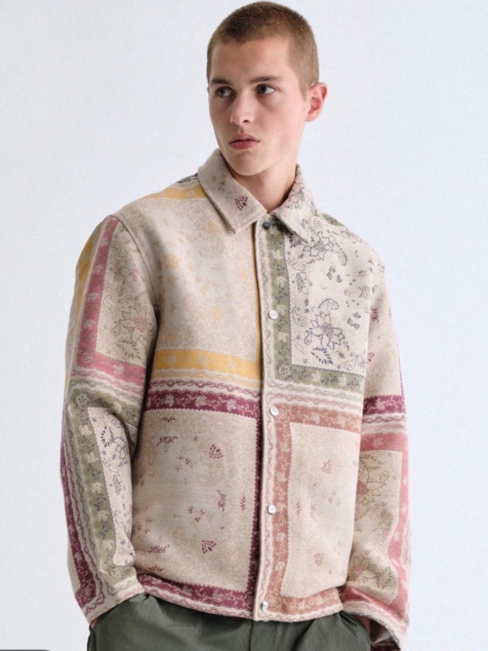 Kith Paisley Tapestry Coaches Jacket “Waffle” Men’s Fall 2025 - Picture 3 of 9